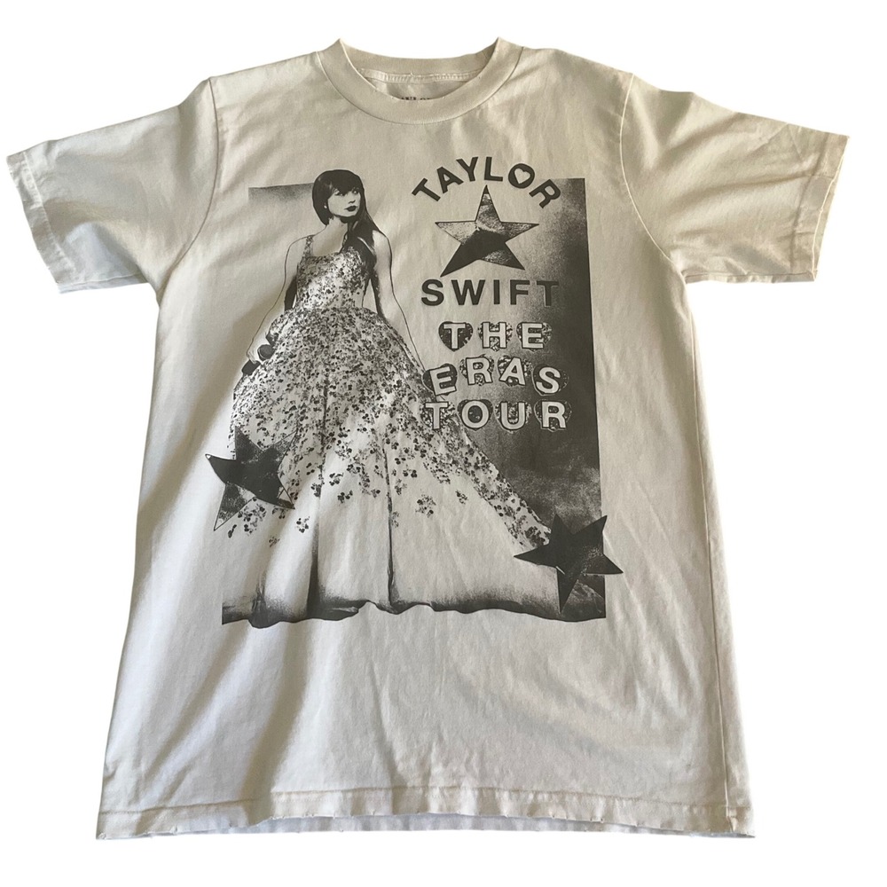 Taylor Swift The Eras Tour T-Shirt Unisex Small White Concert Graphic Tee